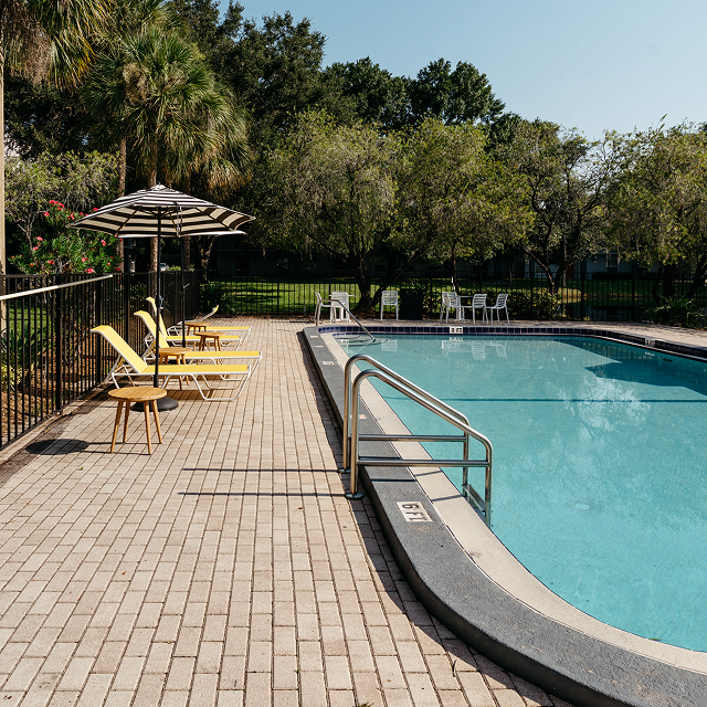 resort style pool